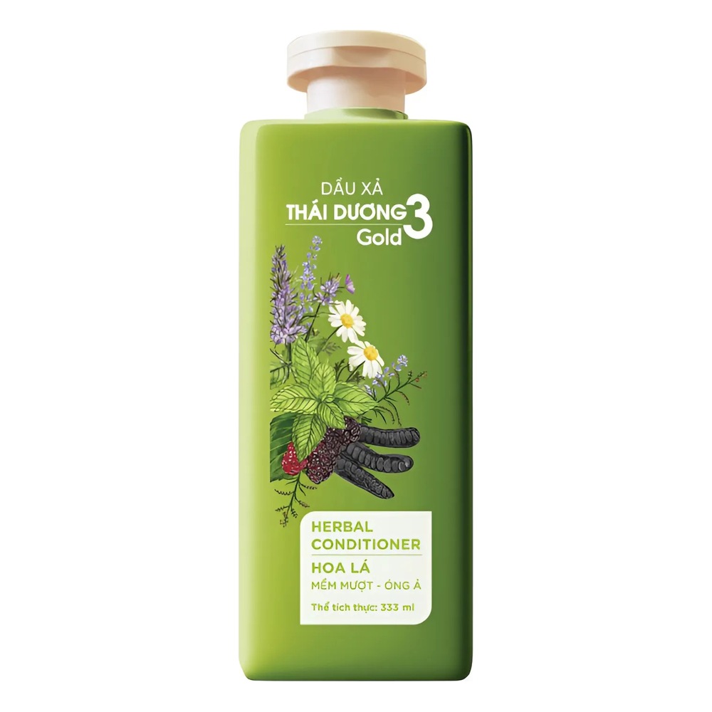 Dầu xả Thái Dương 3 Gold Hoa Lá (333ml).jpg