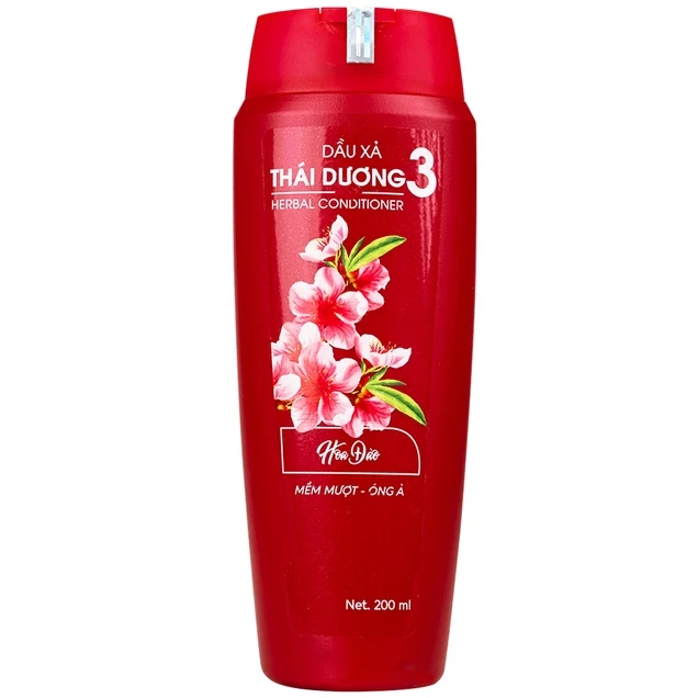 Dầu xả Thái Dương 3 hương hoa đào dưỡng tóc mềm mượt, óng ả (200ml).webp