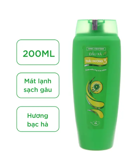 Dầu xả dược liệu Thái Dương 3 sạch gàu hương lá 200ml.webp