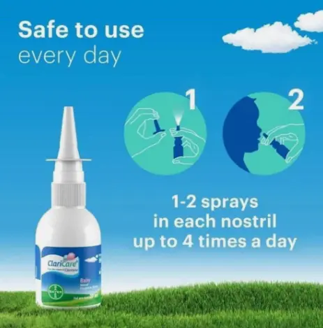 Dung Dịch Vệ Sinh Mũi ClariCare Daily Nasal Hygiene Spray (100ml).jfif