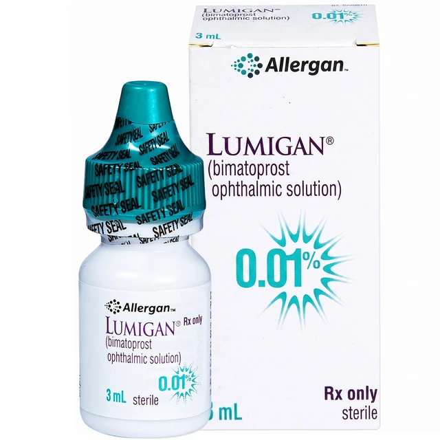 Dung dịch nhỏ mắt Lumigan 0.01% làm giảm sự tăng áp suất nội nhãn (chai 3ml).webp