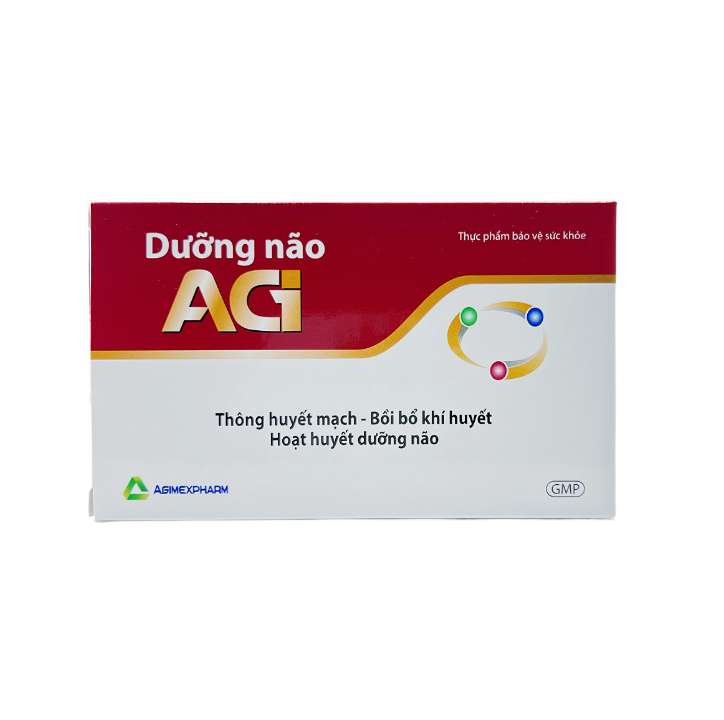 Dưỡng não AGI hỗ trợ bồi bổ khí huyết, hỗ trợ thông huyết mạch (3 vỉ x 10 viên).webp