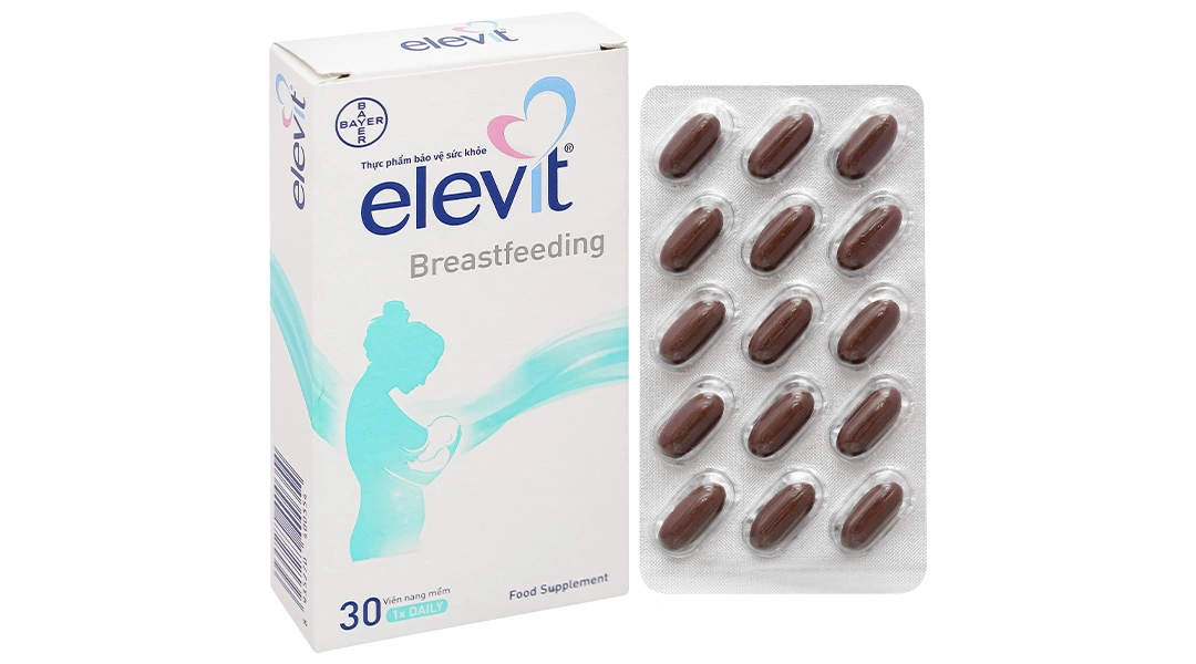 Elevit Breastfeeding Vitamin Và Khoáng Chất Cho Phụ Nữ Sau Sinh - Hộp 30 Viên.webp