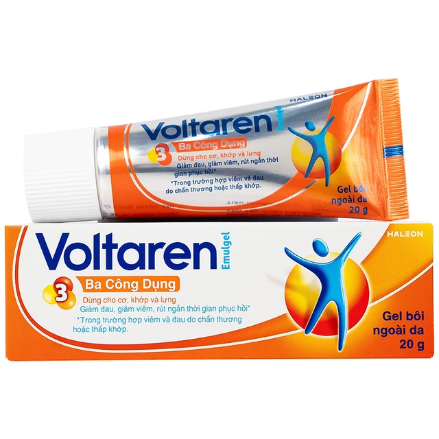 Gel Voltaren Emulgel Novartis điều trị giảm đau do chấn thương hoặc thấp khớp (Tuýp 20g).webp