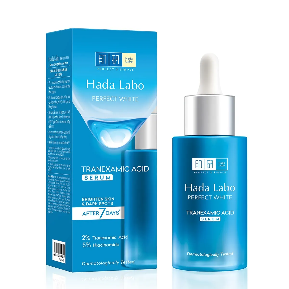 Serum dưỡng trắng da tối ưu Hada Labo Perfect White Tranexamic Acid Serum 30ml.webp
