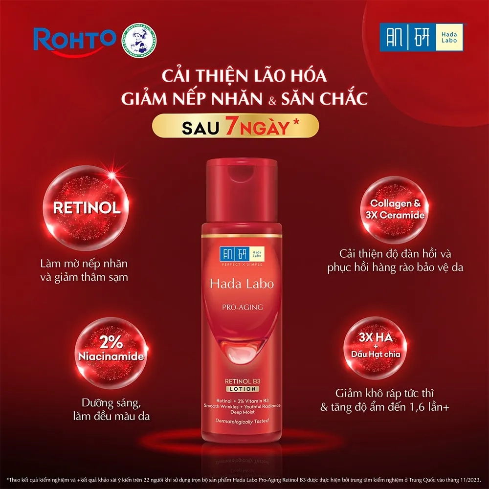 Nước dưỡng cải thiện lão hóa Hada Labo Pro-Aging Retinol B3 Lotion 170ml.webp