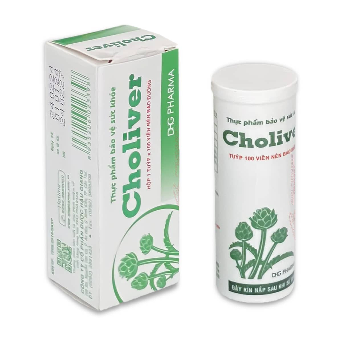 Hỗ trợ gan CHOLIVER DHG hộp 100 viên.jpg