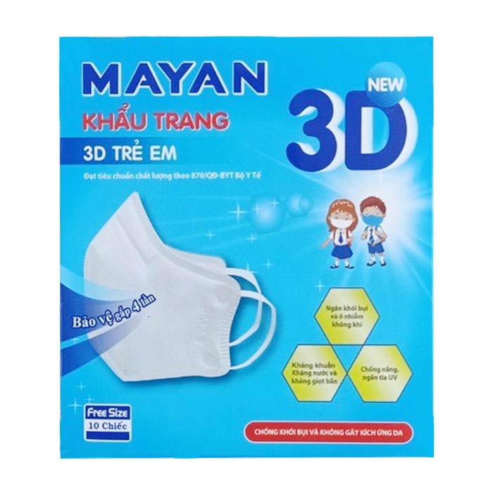 Hộp 10 cái - Khẩu trang 3D MAYAN Trẻ em.jpg