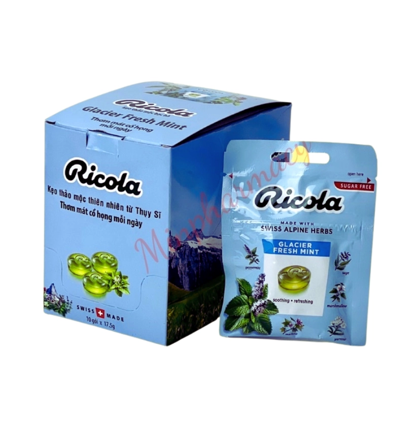 Hop-6-goi-Fresh-Mint-Keo-ngam-khong-duong-Ricola-Original-Herb-ho-tro-lam-diu-hong-giam-ho-Goi-17-5g.webp