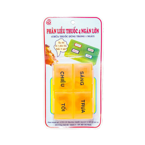 Hộp phân liều thuốc (chia liều) 1 ngày với 4 ngăn lớn .png