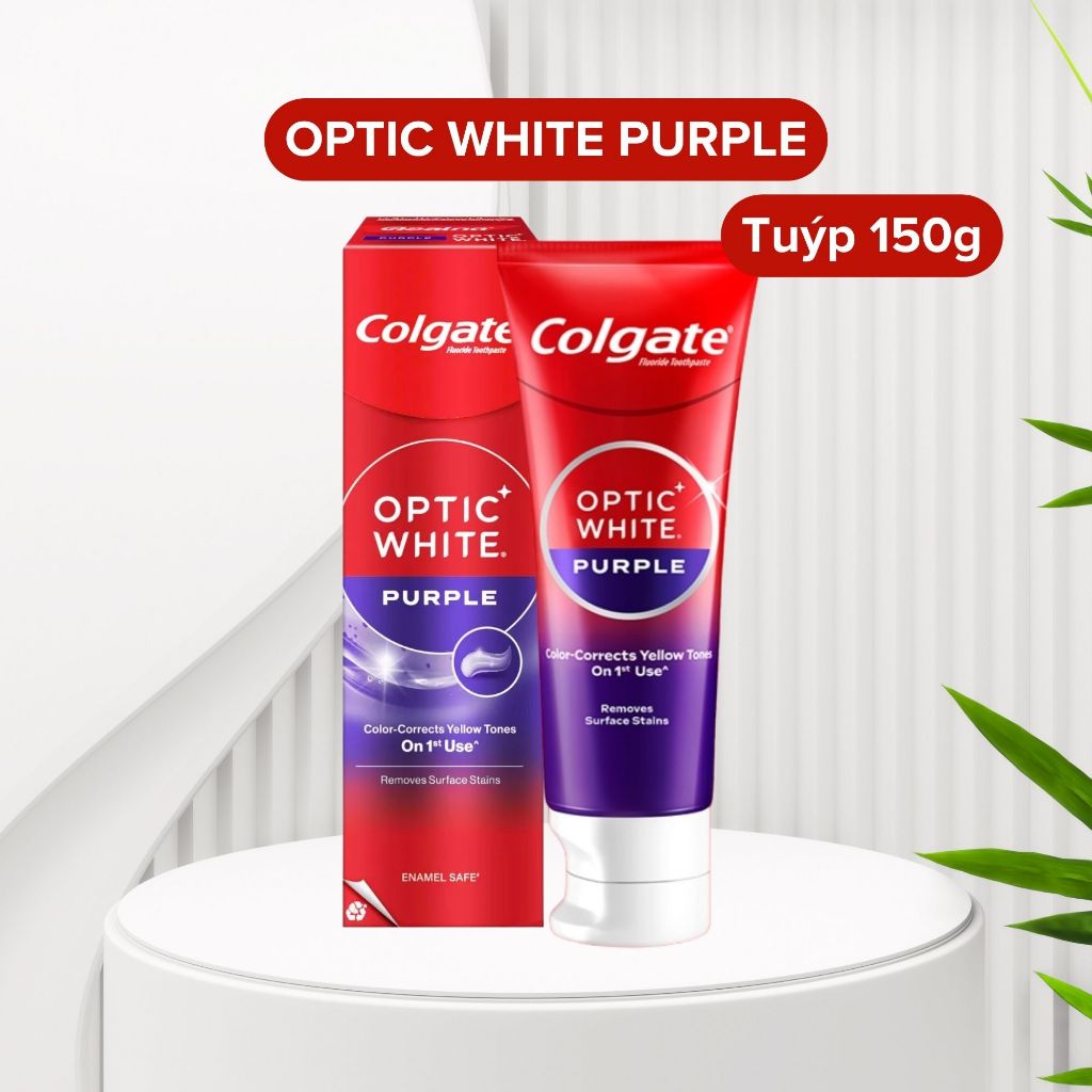 Kem Đánh Răng Colgate Optic White purple - White purple 150g.jpg
