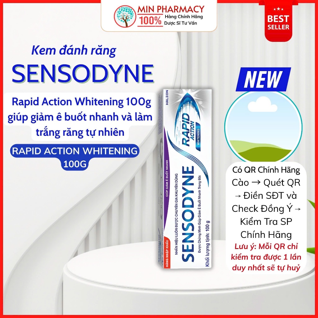 Kem Đánh Răng SENSODYNE - Rapid Action White 100G.webp