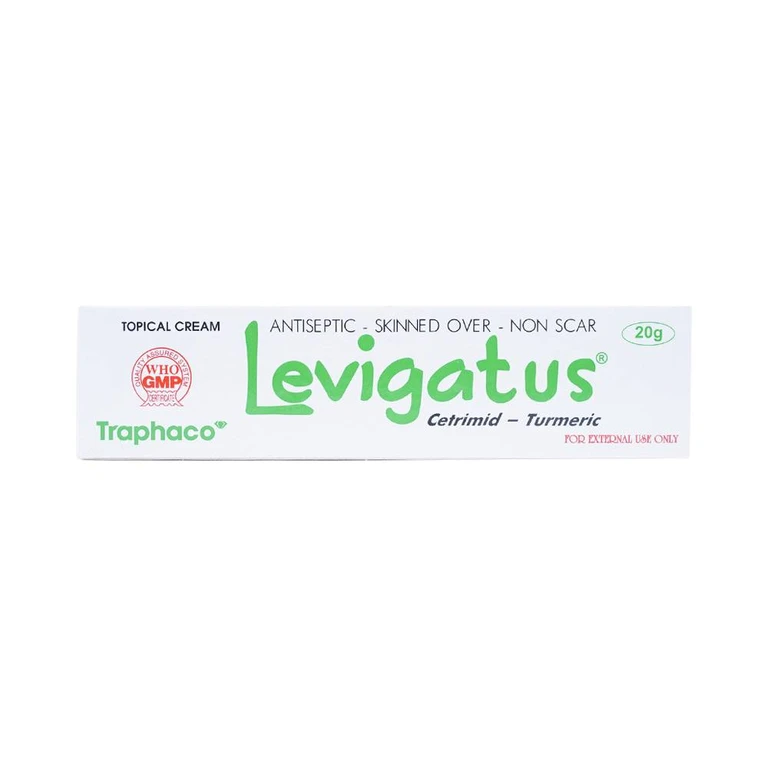 Kem bôi da Levigatus Traphaco điều trị mụn trứng cá, mụn mủ, vết thương nông, trầy da (20g).webp