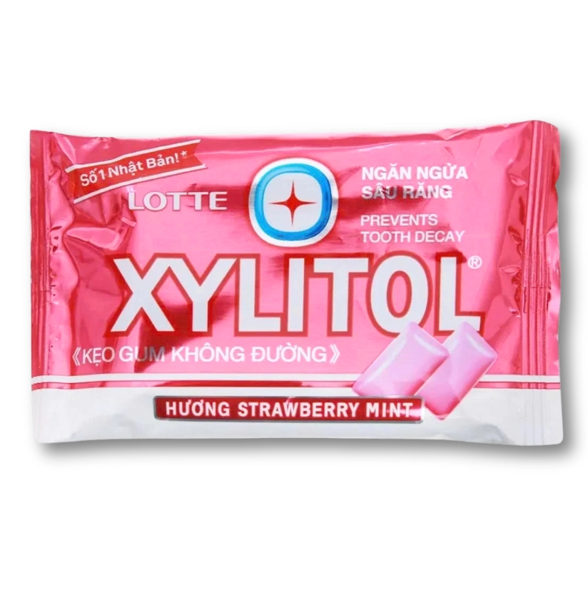 Keo-Gum-XYLITOL-Goi-11-6g-huong-StrawBerry-Mint-1-goi-Hong.webp