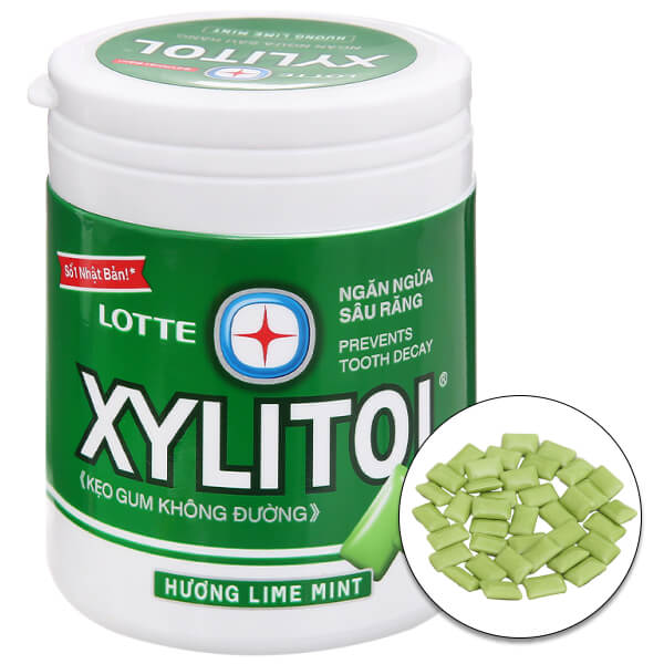 Kẹo Gum Xylitol chai 130.5g - Lime mint.jpg