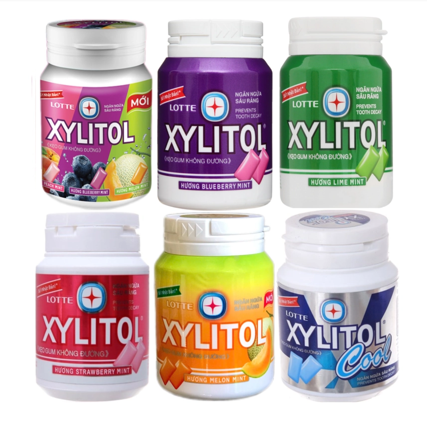 Kẹo Gum Xylitol chai 130.5g - Lime mint.jpg