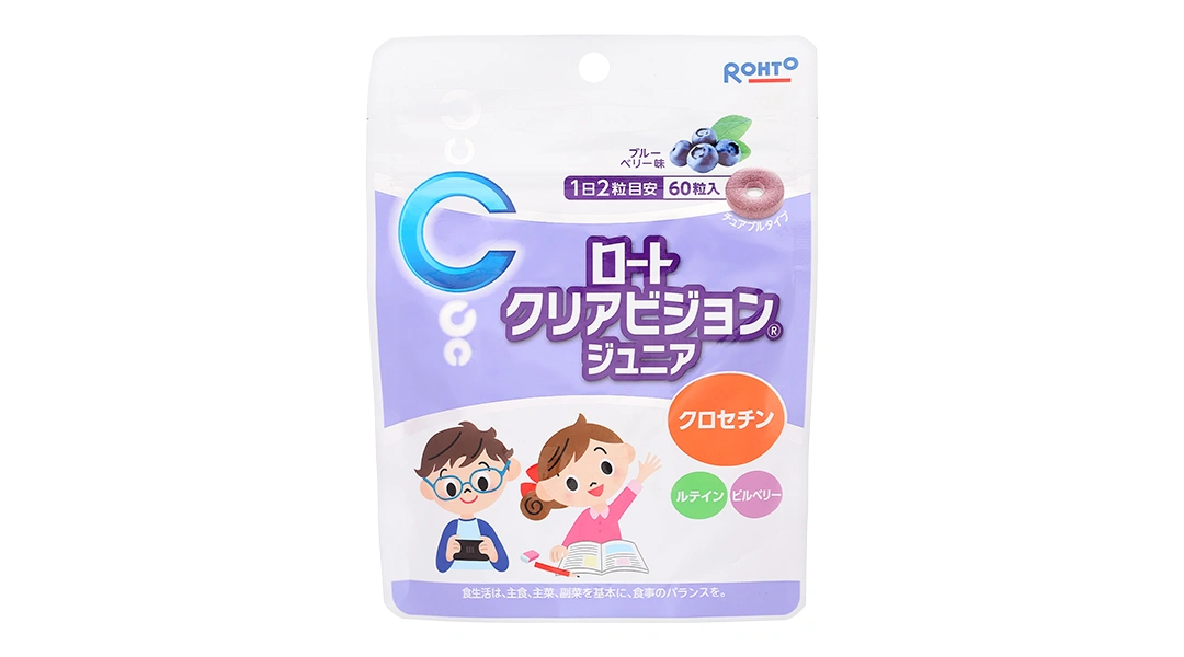 Kẹo Ngậm Bổ Mắt Trẻ Em Rohto Clear Vision Junior gói 60 viên.webp