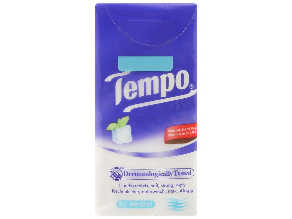 Khăn giấy bỏ túi Tempo hương bạc hà 4 lớp (gói 10 tờ) - Minpharmacy 1 gói.jpg