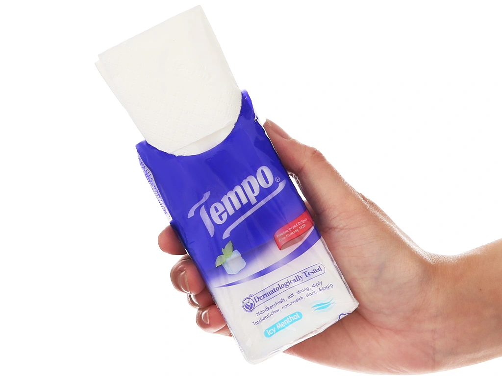 Khăn giấy bỏ túi Tempo hương bạc hà 4 lớp (gói 10 tờ) - Minpharmacy 1 gói.jpg