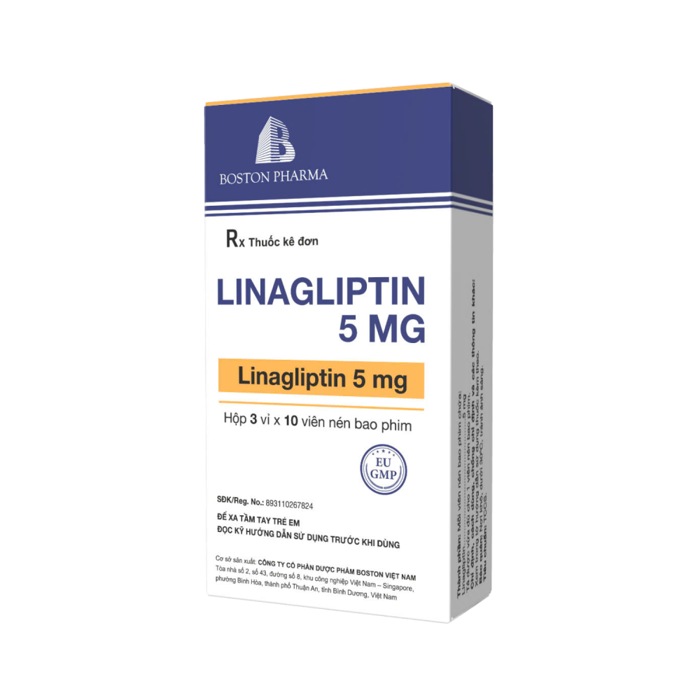 LINAGLIPTIN 5 MG - Boston (1 vỉ x 10 viên).png
