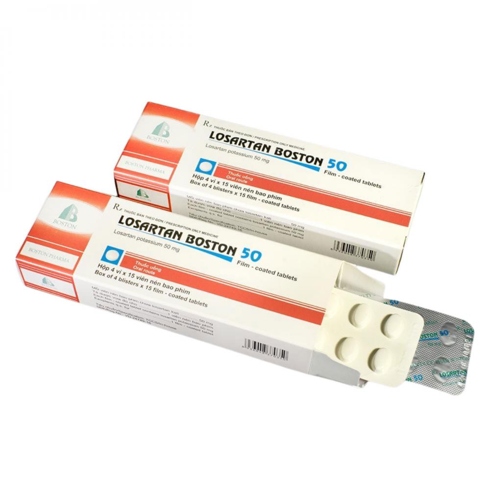 Losartan Boston 50 - Boston (4 vỉ x 15 viên).jpg