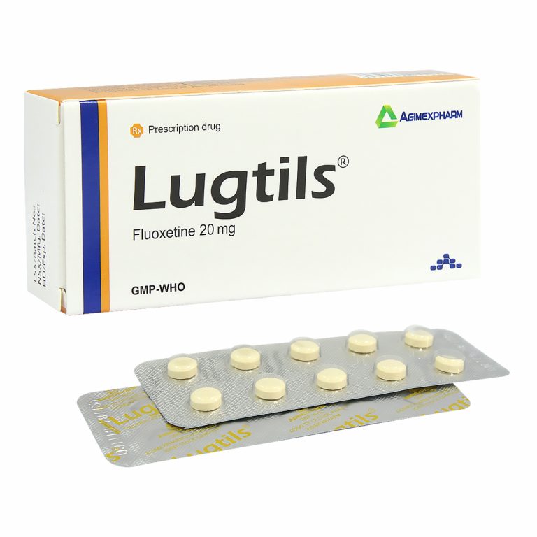 Lugtils 20mg Fluoxetin điều trị trầm cảm, chứng ăn vô độ (Hộp 30 viên).jpg