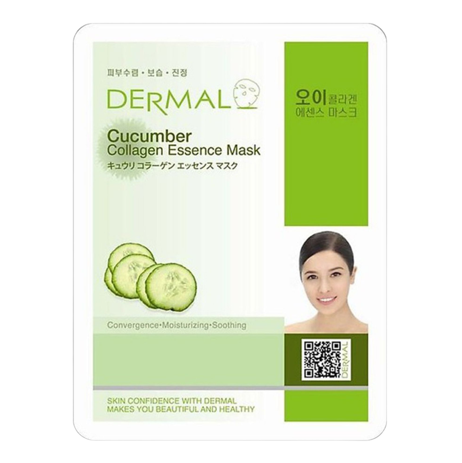 Mặt Nạ DERMAL 23g Collagen Essence Mask - Dưa leo.png