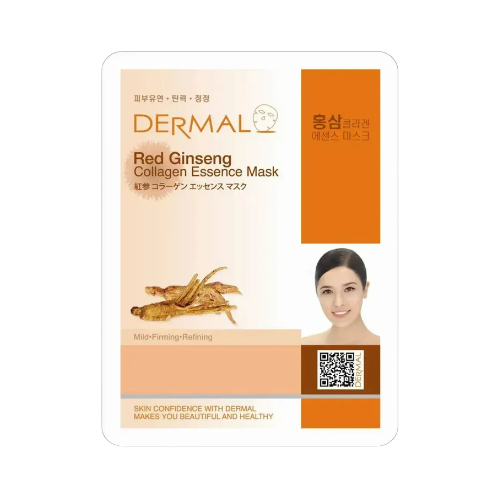 Mặt Nạ DERMAL 23g Collagen Essence Mask - Hồng sâm.png