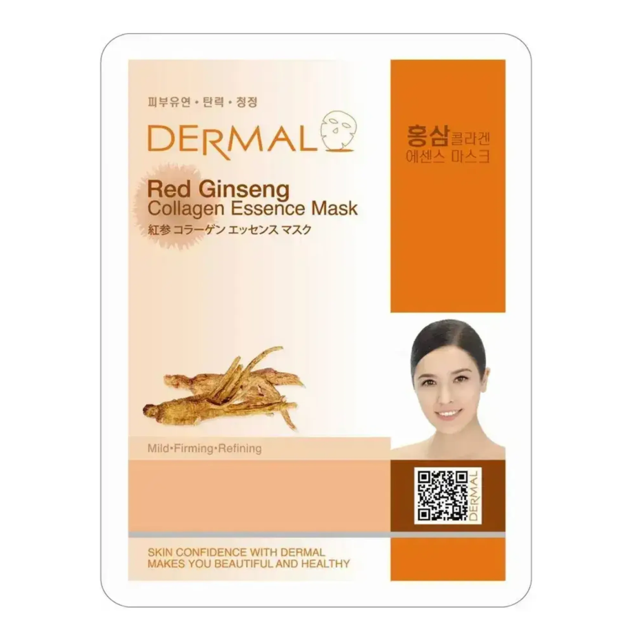 Mặt Nạ DERMAL 23g Collagen Essence Mask - Hồng sâm.png