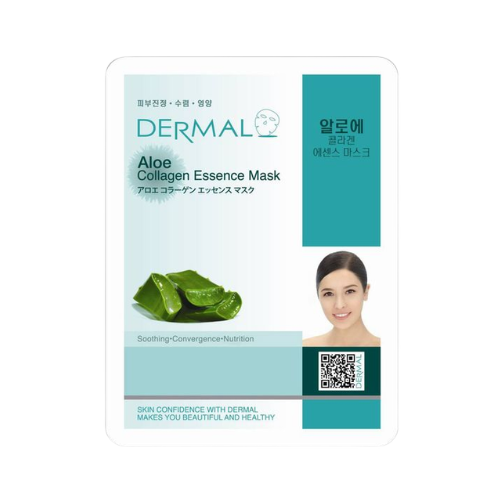 Mặt Nạ DERMAL 23g Collagen Essence Mask - Lô hội (2).png