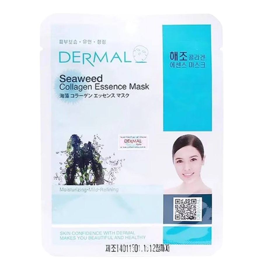 Mặt Nạ DERMAL 23g Collagen Essence Mask - Rong biển.png