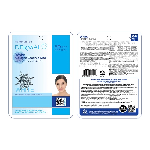 Mặt Nạ DERMAL 23g Collagen Essence Mask - Trắng da.png