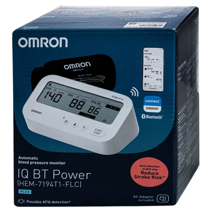 Máy đo huyết áp bắp tay Omron IQ BT Power Hem 7194T1.webp