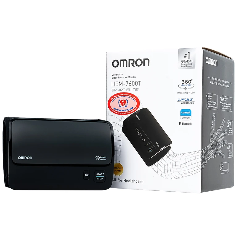 Máy đo huyết áp bắp tay không dây Omron HEM 7600T.webp