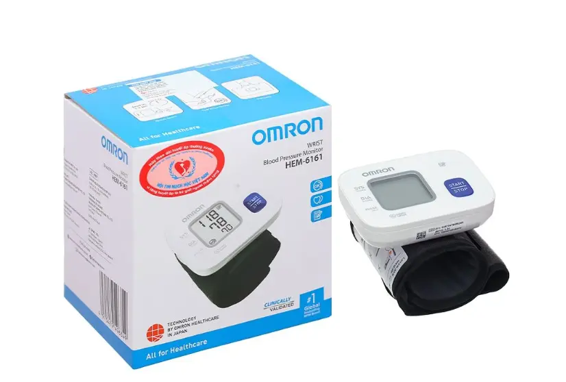 Máy đo huyết áp cổ tay Omron HEM 6161.webp