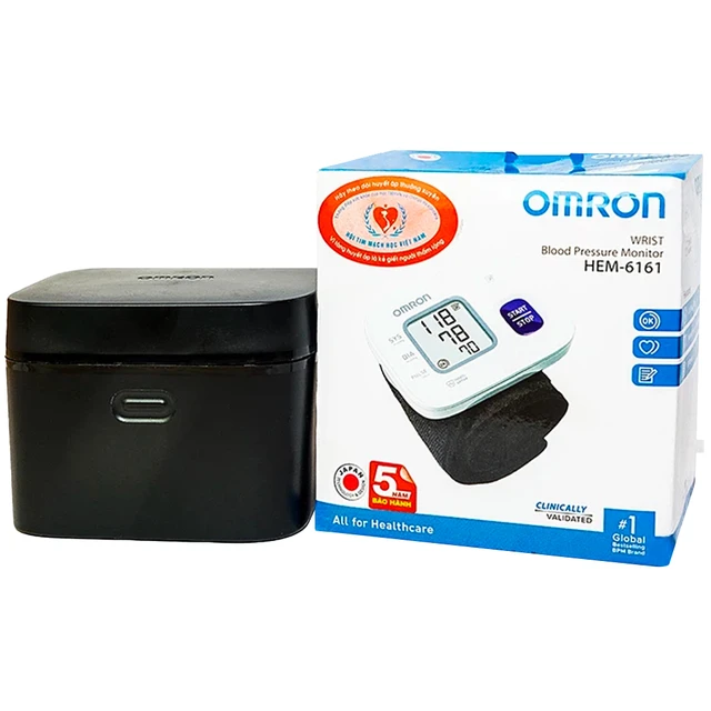 Máy đo huyết áp cổ tay Omron HEM 6161.webp