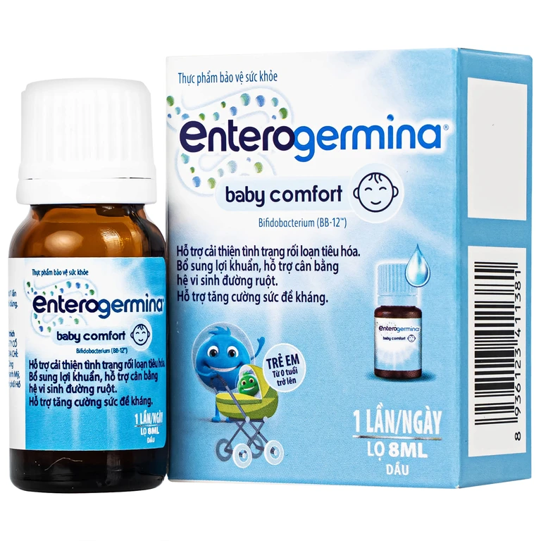 Men Vi Sinh Enterogermina Baby Comfort (8ml) - Chứa Lợi Khuẩn BB12 Cho Trẻ Sơ Sinh.webp