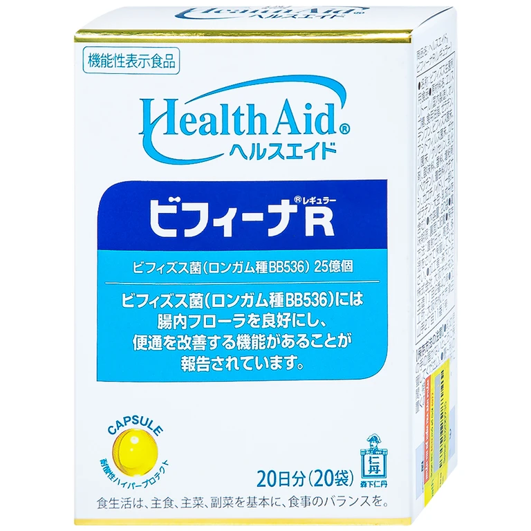 Men vi sinh Bifina R hỗ trợ tiêu hoá Hộp 20 gói.webp