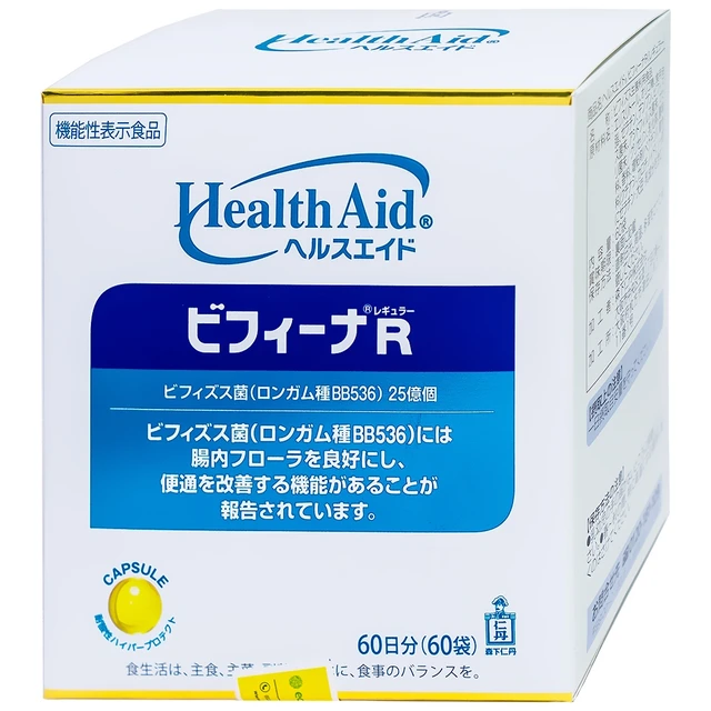 Men vi sinh bổ sung lợi khuẩn cho hệ tiêu hóa Bifina R Health Aid (60 gói).webp