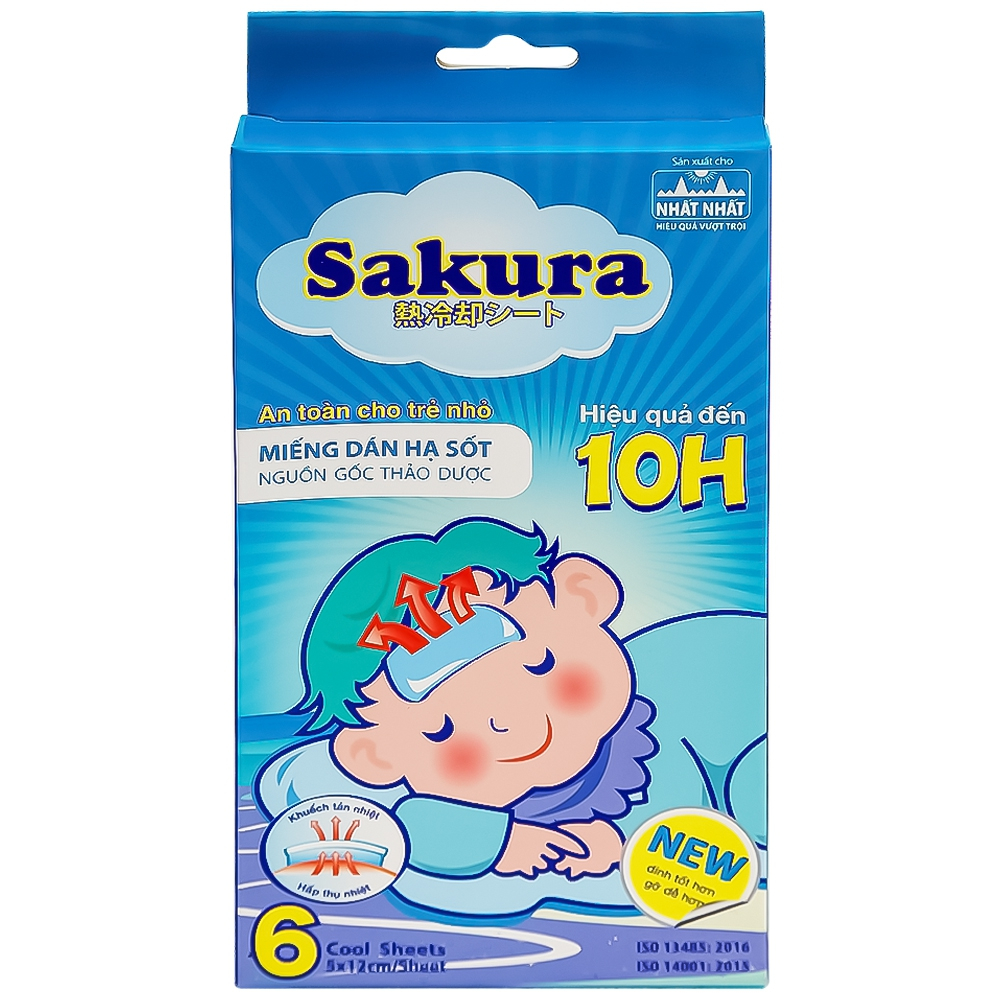 Miếng Dán Hạ Sốt SAKURA - Hộp 6 miếng.jpg