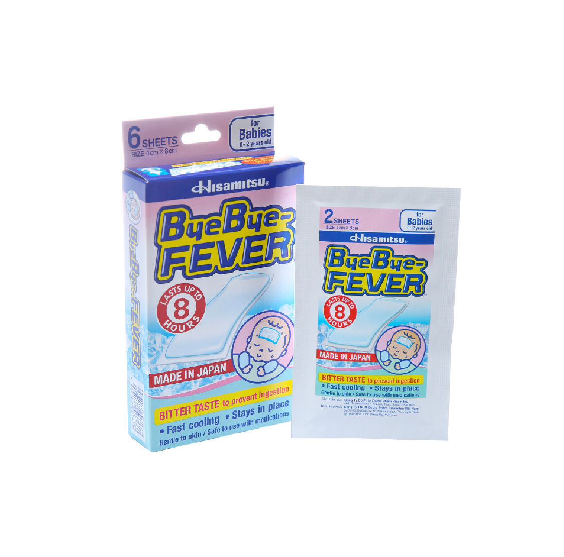 Miếng dán hạ sốt cho trẻ sơ sinh ByeBye Fever For Babies (3 gói x 2 miếng).png