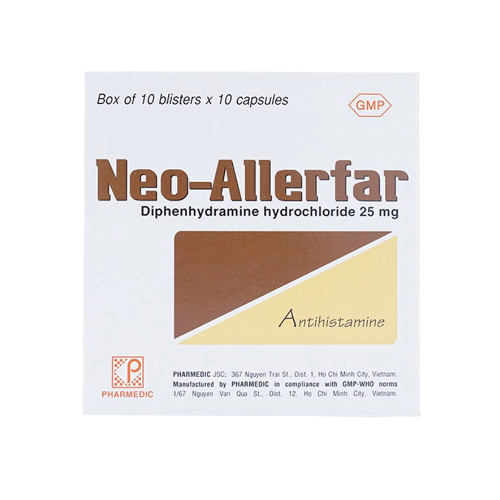 Neo-Allerfar 25mg Pharmedic – Hỗ Trợ Điều Trị Dị Ứng, Mề Đay (100 Viên).png