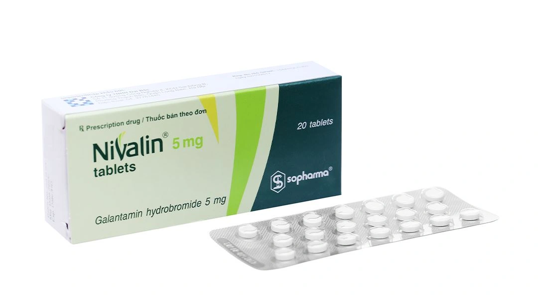 Nivalin Tablets 5mg trị sa sút trí tuệ (1 vỉ x 20 viên).webp