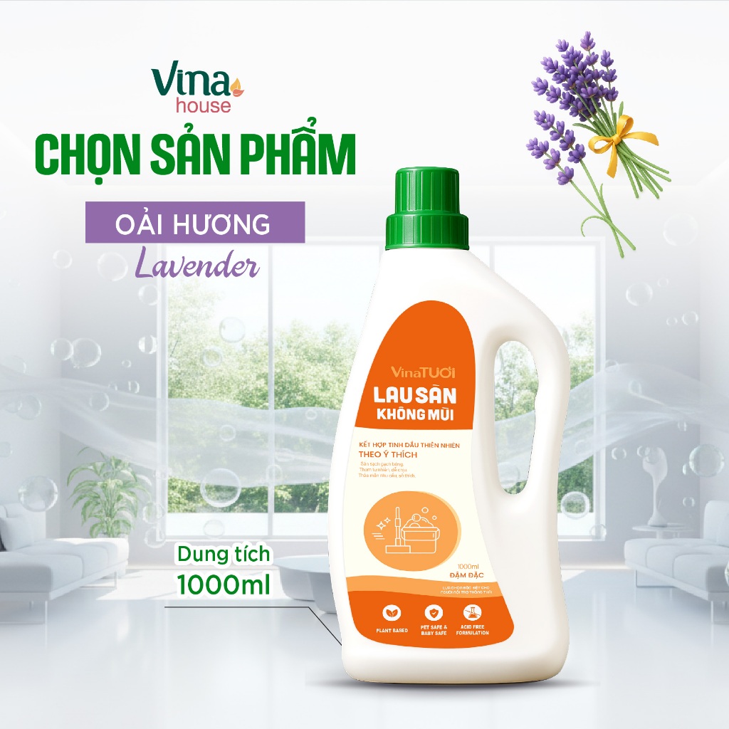 Nước Lau Sàn Nhà Hữu Cơ Vina Tươi Chai 1000ml - Oải Hương.png