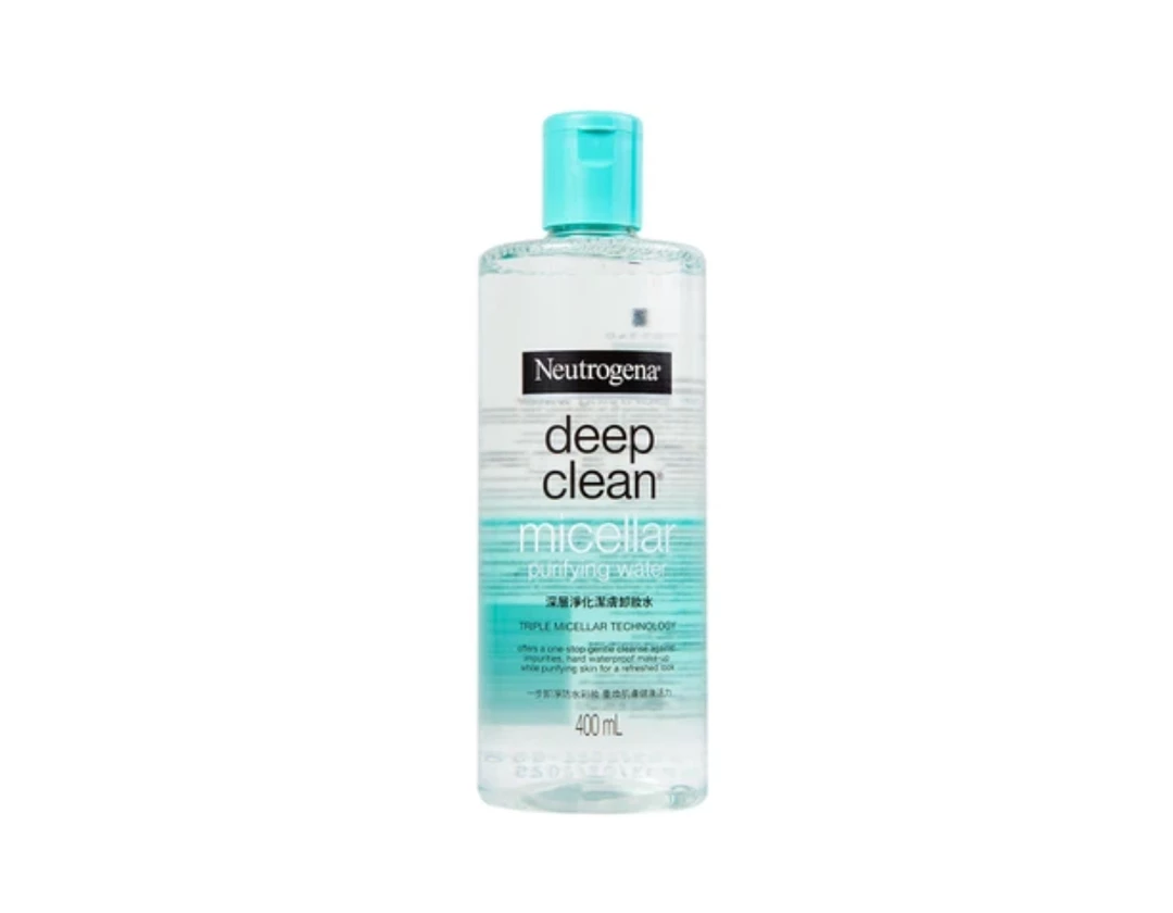 Nước tẩy trang Neutrogena Deep Clean Micellar Purifying Water Johnson & Johnson làm sạch vượt trội (chai 400 ml).webp