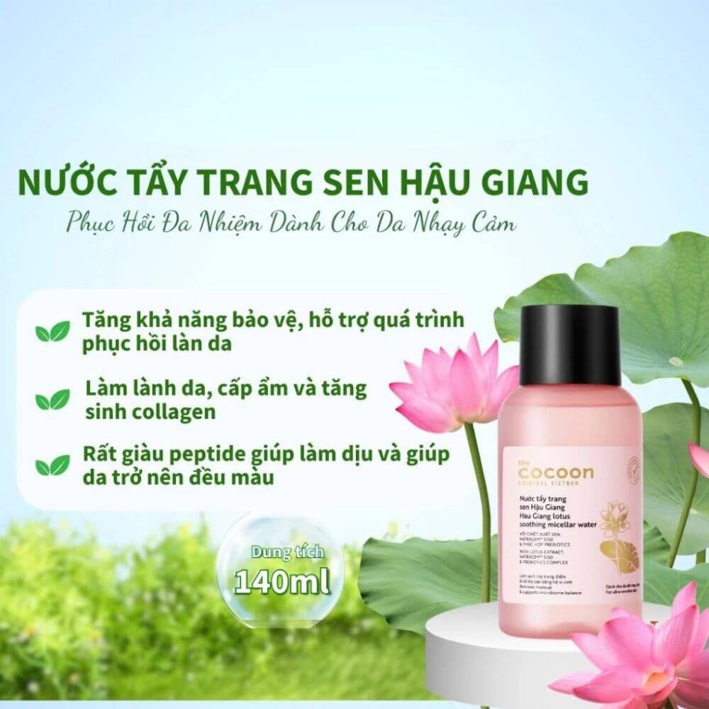 Nước tẩy trang sen Hậu Giang 140ml Cocoonsi.jpg