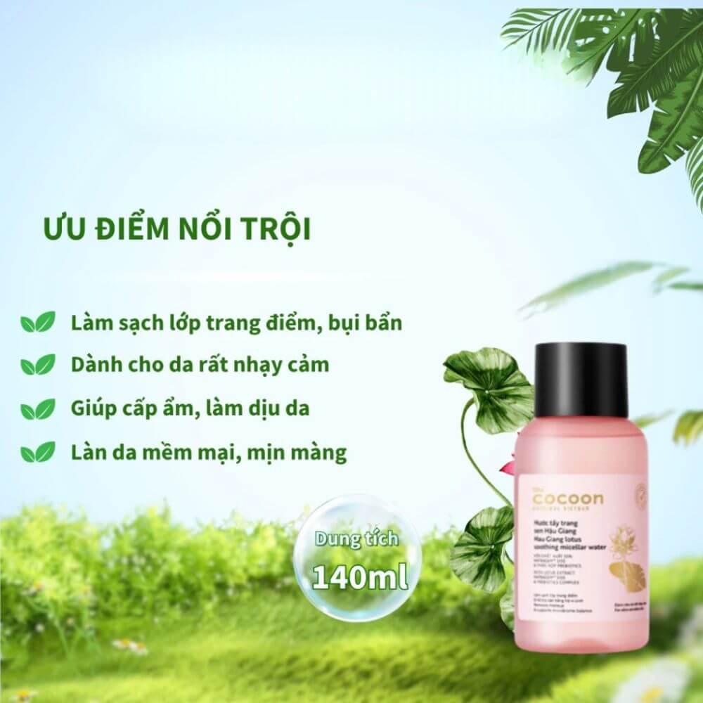 Nước tẩy trang sen Hậu Giang 140ml Cocoonsi.jpg