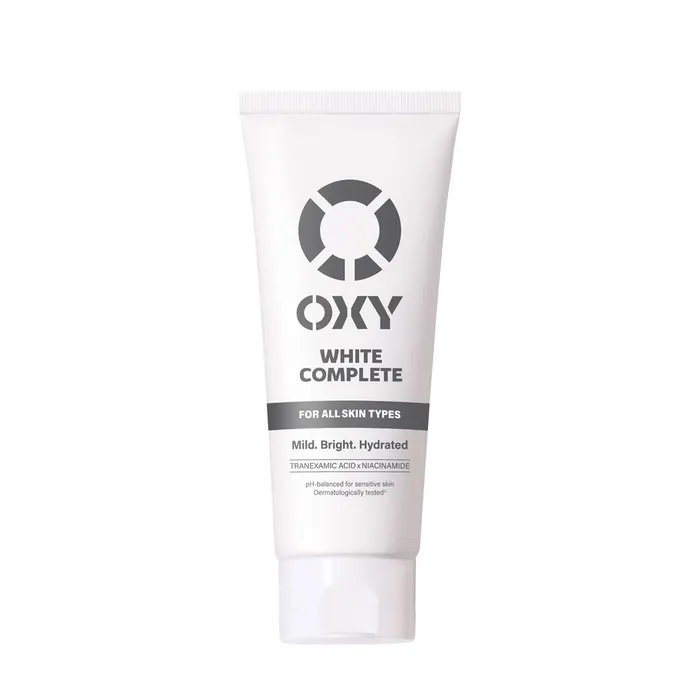 Sữa rửa mặt cho nam OXY sạch dịu nhẹ, sáng da OXY White Complete 100g.webp
