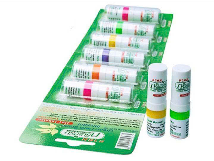 Ống hít thông mũi Thái Lan - Ống hít xanh Green h.jpg