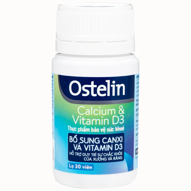 Ostelin Calcium & Vitamin D3 (Lọ 30 Viên).webp